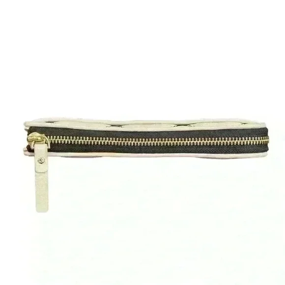 Kate Spade Emerson Place Nisha Cement/Black Zip Around Wallet - Picture 6 of 8